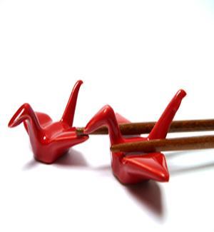 Kraanvogel chopsticks , Japans servies, Tokyo design studio, Overige merken, Verzenden, Nieuw, Overige stijlen
