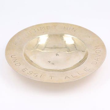 Duitsland ca. 1930 - Hostieschaal - Schaal - .835 zilver, Antiek en Kunst