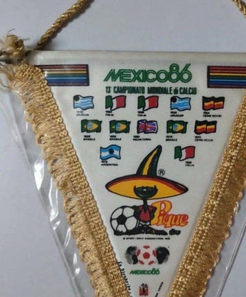 FIFA World Cup mexico 86 - 1986 - Vlag/wimpel, Nieuw