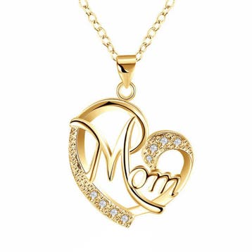 Fako Bijoux - Ketting Mom Hart - Mama Ketting - Hartje -, Verzenden, Nieuw