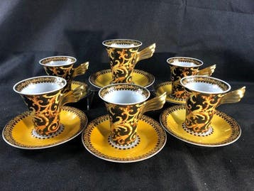 VERSACE - by Rosenthal - Theeservies (6) - Beenporselein,