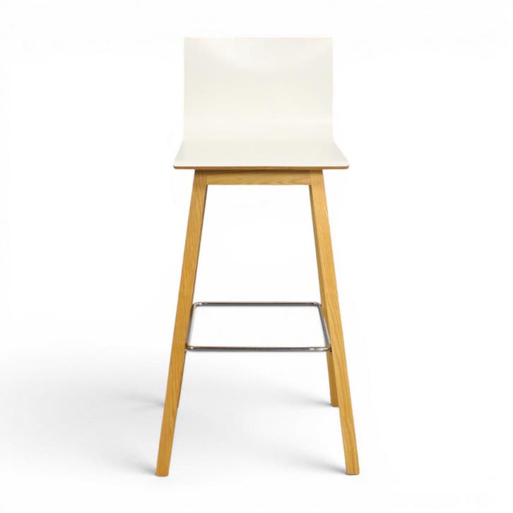 Bejot Orte Wood barkruk, eiken-wit, Huis en Inrichting, Stoelen, Overige kleuren, Gebruikt, Ophalen of Verzenden
