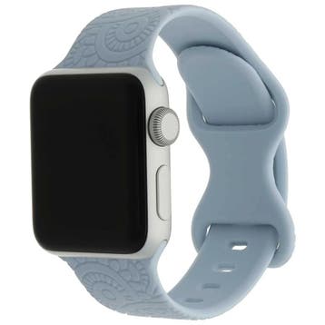 Apple Watch bandje Ibiza - siliconen - blauw - blauw / 44 ·, Verzenden, Nieuw