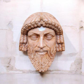 sculptuur, Decorazione da parete Zeus - 32 cm - Gegoten