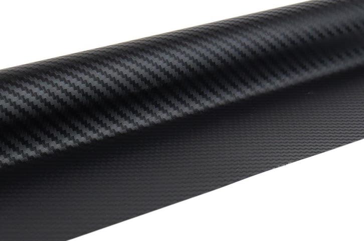 Carbon 3D Autofolie - ZWART 150 x 30cm - wrapfolie, Auto diversen, Tuning en Styling, Ophalen of Verzenden