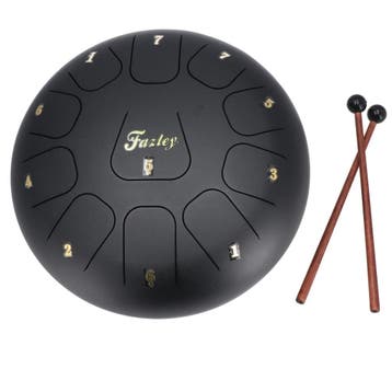 Fazley Tongue Drum TD12 in C majeur zwart 12 inch, Verzenden, Nieuw