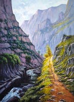 École paysagiste espagnole (XX) - Paysage de montagne