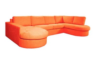 U-Bank Haarlem - u-banken - Oranje, Huis en Inrichting, Banken | Sofa's en Chaises Longues, Nieuw, 150 cm of meer, Overige materialen