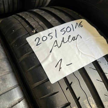 2 x Atlas 205-50-16 Zomerbanden 7mm, Auto-onderdelen, Banden en Velgen, Gebruikt, 16 inch, Band(en), Personenwagen