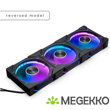 Phanteks D30 PWM Reverse Airflow D-RGB 120MM Black 3-pack, Verzenden, Nieuw