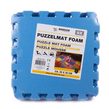 Benson Blauwe puzzel vloertegels - foam - 30 x 30 cm - se..., Kinderen en Baby's, Ophalen of Verzenden, Nieuw