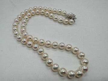 Zonder minimumprijs - Choker halsketting Zilver Parel -