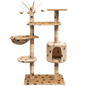 vidaXL Kattenkrabpaal met sisal krabpalen 125 cm, Verzenden, Nieuw