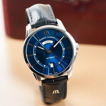 Maurice Lacroix - Pontos Day Date Blue Dial - PT 6358 -, Nieuw