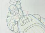 Marvel - Originele animatietekening van Captain America -, Nieuw in verpakking