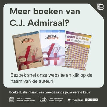3 vmbo-kgt wiskunde / Getal & Ruimte / leerboek deel 2, Boeken, Verzenden, Zo goed als nieuw, C.J. Admiraal
