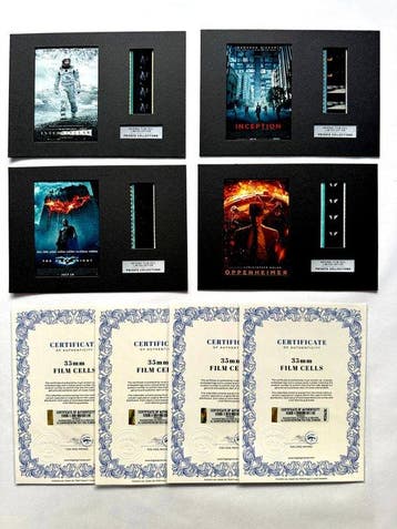 Christopher Nolan – Rare Set of 4 Mounted 35mm Film Cells –, Nieuw