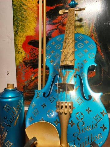 fp pop art - Louis vuitton violon et Capsule 60cm bleu