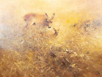 Pieter Daniël Dik (1943-1984), Reeën in het veld