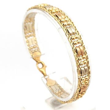 Armband - 18 karaat Geel goud, Witgoud, Roségoud, Sieraden, Tassen en Uiterlijk, Nieuw
