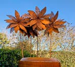 De mooiste grote roestbloemen bij the old way., Tuin en Terras, Tuinbeelden, Nieuw, Metaal, Overige typen