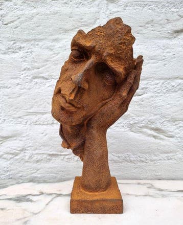 Beeldje - Abstract face art - IJzer