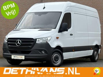 Zakelijke Lease |  Mercedes-Benz Sprinter 315CDI 150PK L2H2, Stof, Gebruikt, Zwart, Wit