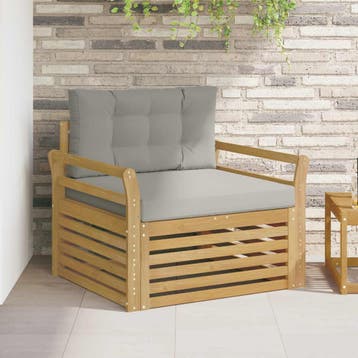 vidaXL Tuinbank Polyester Wit, Verzenden, Nieuw