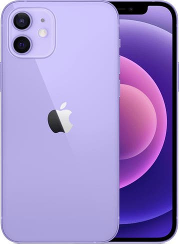 Magazijn opruiming Apple IPhone 12 64GB paars 6.1 + gar..., Nieuw