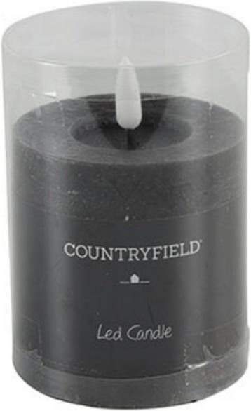 Countryfield Lyon LED kaars/stompkaars - zwart - D7,5 x H8, Ophalen of Verzenden, Zo goed als nieuw