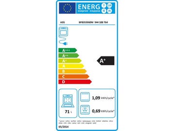 AEG BPB355060M - Inbouw Oven - 71 l - RVS, Verzenden, Zo goed als nieuw