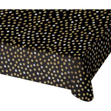 Tafelkleed Glossy Black - 130x180cm, Ophalen of Verzenden, Nieuw