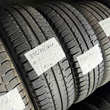 2 x Michelin 225-75-16 C Zomerbanden 8,5mm, 16 inch, Ophalen of Verzenden, Band(en), Bestelwagen