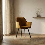 Eetkamerstoel Stella | Cognac, Huis en Inrichting, Stoelen, Ophalen of Verzenden, Nieuw