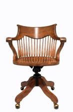 Bureaustoel - Hout, Gietijzer - Captain’s Chair Bureaustoel