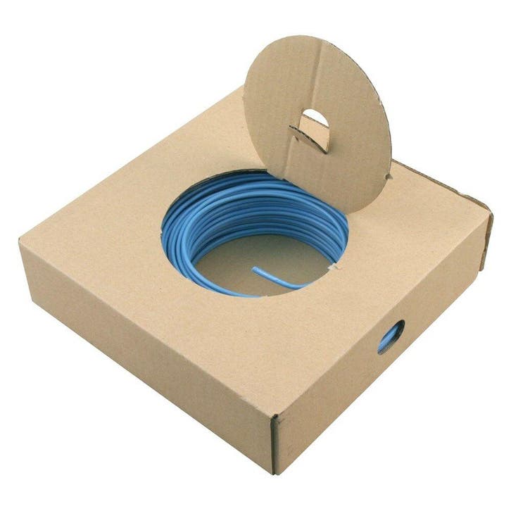 OUTLET Installatiedraad VD 2.5 mm2 20 m blauw 03.030.06, Doe-het-zelf en Verbouw, Elektra en Kabels, Ophalen of Verzenden