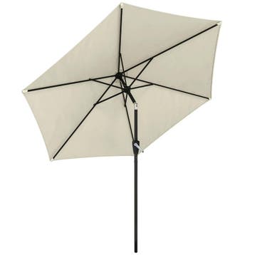 Parasol 270 Cm Kantelbaar Balkonscherm Met Kruk UV 50+ Tuins, Verzenden