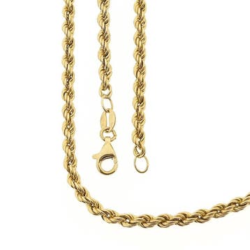 Gouden gedraaide schakelketting, Ophalen of Verzenden, Gebruikt, Goud, Goud