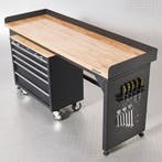 Datona Werkbank PRO - eiken werkblad - gereedschapswagen -, Ophalen of Verzenden, Nieuw