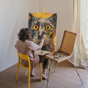 Houten A-Frame Ezel 175cm - Verstelbaar voor Schilderen, Bru, Dieren en Toebehoren