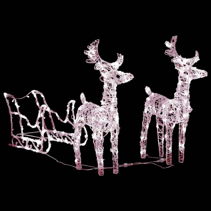 Kerstverlichting rendier set 130cm | Laatste Stuk!, Diversen, Kerst, Gebruikt, Ophalen of Verzenden