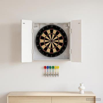 vidaXL Dartbord Kabinet ZWOLLE Betongrijs 52,5 x 10,5 x 57,5, Verzenden, Nieuw