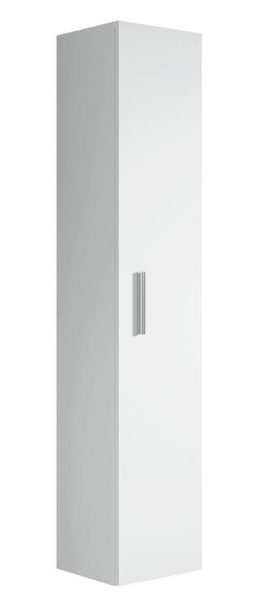 Badkamerkast Pluto 30 x 30 x 150 cm Mat wit Kolomkast, Verzenden, Nieuw, (Half)hoge kast