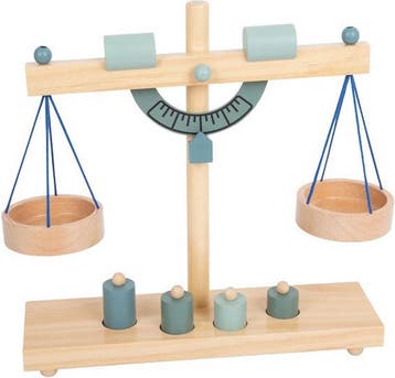 Small Foot Houten Weegschaal met Gewichten, 5dlg., Kinderen en Baby's, Ophalen of Verzenden, Zo goed als nieuw