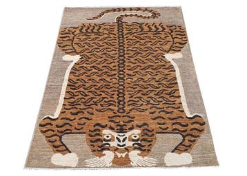 Designer Tapijt - Nieuw - Tiger - Vloerkleed - 181 cm - 116, Nieuw