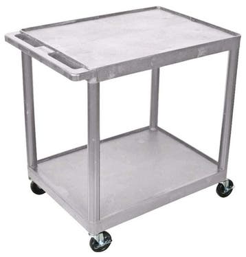 Luxor kunststof etagewagen  -  Grijs  -  Polyethyleen met, Verzenden