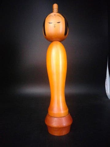 KATO KUEN - Beeldje, Mooie Vintage Creatieve Kokeshi |