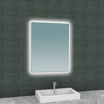 LED Spiegel 60x80cm | 2700-6400K | Dimbaar & Anticondens, Huis en Inrichting, Lampen | Hanglampen, Ophalen of Verzenden, Nieuw