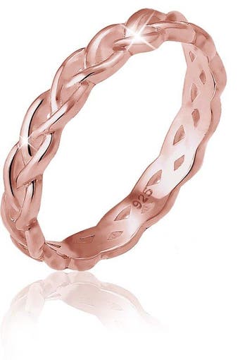 Elli Ring - gedraaide look - Rosegold - 17.75mm, Verzenden, Nieuw