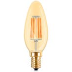 LED Lamp E14 Kaars Filament - Brinton Amber 4W Dimbaar voor, Ophalen of Verzenden, Nieuw